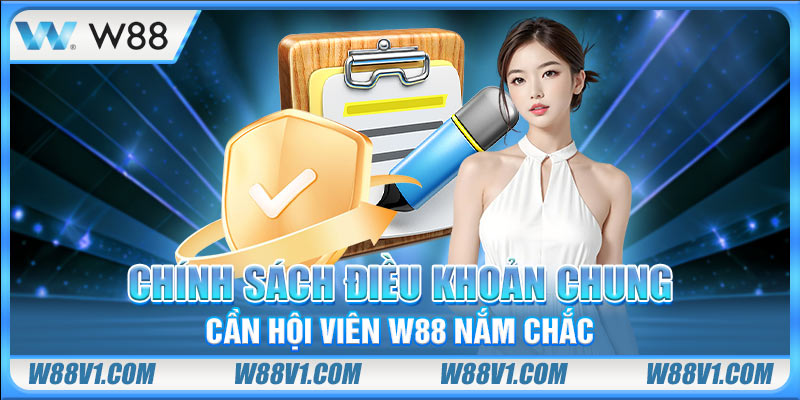 Chính sách điều khoản chung cần hội viên W88 nắm chắc